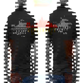 Cincinnati Ohio City Skyline Baseball Retro Vintage T-Shirt Cincinnati Ohio City Skyline Baseball Retro Vintage T-Shirt