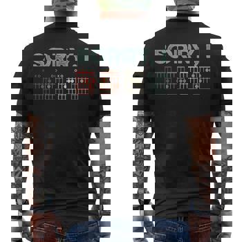 Scusa I-Dgaf Divertente Messaggio Nascosto Chitarra Accordi T-shirt Da Uomo Con Stampa Posteriore - Foto 12