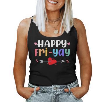 Happy Friyay Teacher T-Shirt - Funny Weekend T-Shirt For Women Teachers, Casual Top