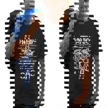 Auto Mechanic T-Shirt Warning I May Spontaneously Talk Cars Auto Mechanic T-Shirt Warning I May Spontaneously Talk Cars