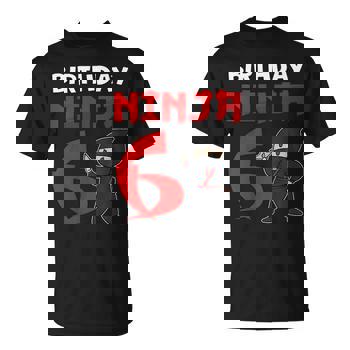 Kids 6th Birthday Ninja T-Shirt I Funny 6 Years Old Ninja Costume