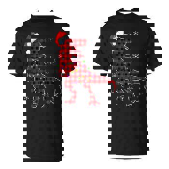 T Rex Red Plaid Buffalo Dinosaur Christmas Pajamas Family T-Shirt T Rex Red Plaid Buffalo Dinosaur Christmas Pajamas Family T-Shirt