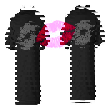 Valentines Day Emojis Hot Sexy Pink Kiss Lips Lipstick 80s T-Shirt Valentines Day Emojis Hot Sexy Pink Kiss Lips Lipstick 80s T-Shirt