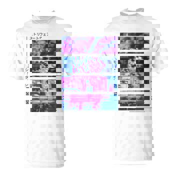 Japanese Glitch Cyberpunk Tokyo Streetwear Aesthetic Graphic