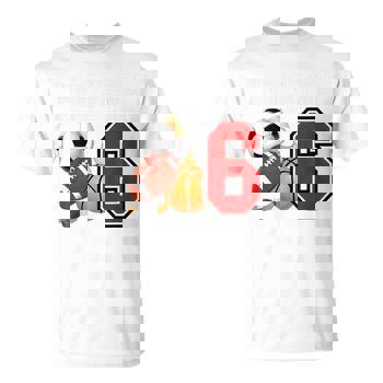 Kids 6th Sport Birthday Gift Tshirt, Sports Star Is 6 Years Old