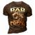 Being A Dad Is An Honor Being A Poppa Is Priceless Grandpa Gift For Mens 3D Print Casual Tshirt Brown