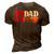 Dad The Man The Lineman The Legend Electrician 3D Print Casual Tshirt Brown