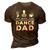 Dance Dad Pay Drive Clap Dancing Dad Joke Dance Lover Gift For Mens 3D Print Casual Tshirt Brown