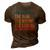 Grandad The Man The Myth The Legend The Bad Influence Gift For Mens 3D Print Casual Tshirt Brown