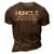 Huncle Like A Regular Uncle Only Way Better Looking Gift For Mens 3D Print Casual Tshirt Brown