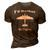 Id Rather Be Flying Vintage Military Airplane Silhouette 3D Print Casual Tshirt Brown