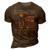 Memorial Day Remember The Fallen Military Usa Flag Vintage 3D Print Casual Tshirt Brown