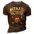 Mermaid Security Pirate Matching Family Party Dad Brother 3D Print Casual Tshirt Brown