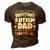 Never Underestimate An Autism Dad Autism Awareness Gift For Mens 3D Print Casual Tshirt Brown