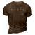 Piston Heartbeat Mechanic Engineer Gifts 3D Print Casual Tshirt Brown
