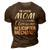 Proud Mom Of Helicopter Mechanic Mothers Day Gift 3D Print Casual Tshirt Brown