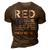 Red Friday For My Brother Deployed Navy Soldier Us Flag Gift 3D Print Casual Tshirt Brown
