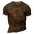 Reel Cool Godfather Fathers Day Gift For Fishing Dad 3D Print Casual Tshirt Brown