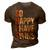 So Happy I Have Twins Twin Dad Father Mother Of Twins Gift For Mens 3D Print Casual Tshirt Brown