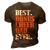Step Dad Step Father Best Bonus Cheer Dad Ever Gift For Mens 3D Print Casual Tshirt Brown