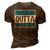 Straight Outta The Garage Funny Mechanic 3D Print Casual Tshirt Brown