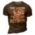 The Legend Has Retired Fireman American Flag Usa Firefighter 3D Print Casual Tshirt Brown