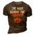 The Man Behind The Pumpkin Pregnancy Halloween New Dad 3D Print Casual Tshirt Brown