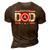 Top Vintage Dad Christmas Superhero Fathers Day Birthday Gift For Mens 3D Print Casual Tshirt Brown