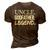 Uncle Godfather Legend Funny Favorite Uncle 3D Print Casual Tshirt Brown