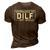 Upgraded To Dilf Est 2023 Dad Humor Jone 3D Print Casual Tshirt Brown