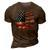 Us Flag Sunflower Home Of The Free Because Of The Brave 3D Print Casual Tshirt Brown