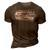Usa Proud Army National Guard Grandpa Soldier Gift 3D Print Casual Tshirt Brown
