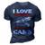 Auto Car Mechanic Gift I Love One Woman And Several Cars 3D Print Casual Tshirt Navy Blue