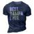Best Bampa Ever For Men Grandad Fathers Day Bampa Gift For Mens 3D Print Casual Tshirt Navy Blue