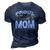 Cool Proud Army Mom | Funny Mommies Military Camouflage Gift 3D Print Casual Tshirt Navy Blue
