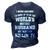 Dad Life Worlds Hottest Husband Father Men Gift 3D Print Casual Tshirt Navy Blue