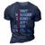 Funny Handsome Strong Happy Clever Dad Fathers Day Men 3D Print Casual Tshirt Navy Blue