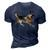 German Shepherd Running Polygon Poly Dog Dad Mom Lover 3D Print Casual Tshirt Navy Blue