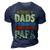 Great Dads Promoted To Papa Dad Daddy Father Stepdad Poppa Gift For Mens 3D Print Casual Tshirt Navy Blue