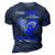 I Wear Dark Blue For Grandpa Colon Cancer Awareness Survivor 3D Print Casual Tshirt Navy Blue