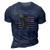 Memorial Day Remember The Fallen Military Usa Flag Vintage 3D Print Casual Tshirt Navy Blue