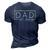 Promoted To Dad 2024 New Dad Fathers Day Baby Daddy Gift 3D Print Casual Tshirt Navy Blue