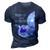 Purple Up For The Military Kids Month Funny Elephant Ribbon 3D Print Casual Tshirt Navy Blue