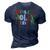 Retro Christmas Holly Jolly Vibes 3D Print Casual Tshirt Navy Blue