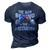 The Man Behind The Firecracker 4Th Of July Pregnancy New Dad 3D Print Casual Tshirt Navy Blue