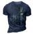 The Rodfather Funny Fishing Dad 3D Print Casual Tshirt Navy Blue