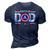 Top Vintage Dad Christmas Superhero Fathers Day Birthday Gift For Mens 3D Print Casual Tshirt Navy Blue