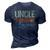 Uncle Godfather Legend Funny Uncle Gifts Fathers Day Gift For Mens 3D Print Casual Tshirt Navy Blue