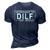 Upgraded To Dilf Est 2023 Dad Humor Jone 3D Print Casual Tshirt Navy Blue