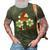 22-0819-Retro Christmas-Pecgine-19 3D Print Casual Tshirt Army Green